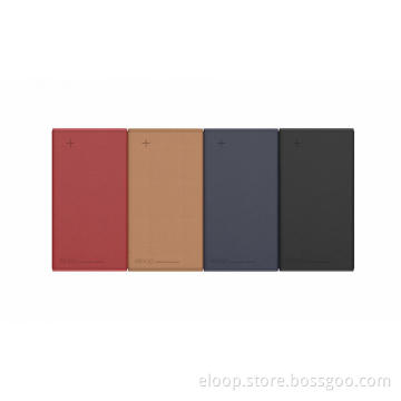 Eloop Power bank 12000MAH Natural leather
